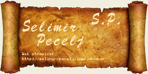 Selimir Pecelj vizit kartica
